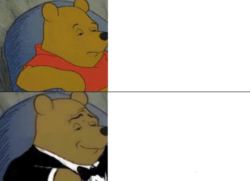 Tuxedo Winnie The Pooh meme about rhode