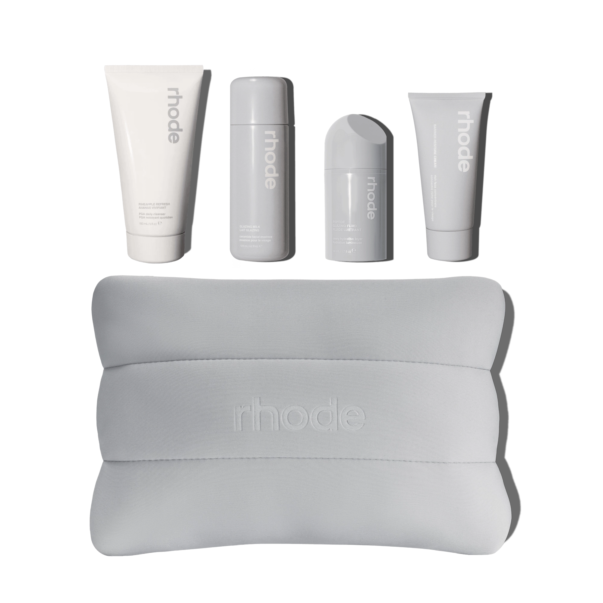 the rhode kit bundled up in a rhode bubble bag